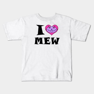 I HEART Cat - PURPLE KITTY Kids T-Shirt